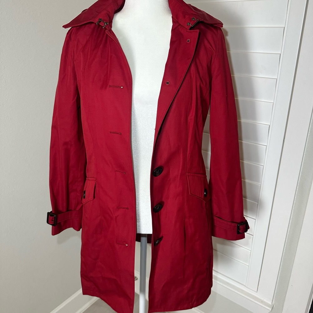 Michael kors Women's Red Button-Up Coat - Picture 2 of 13